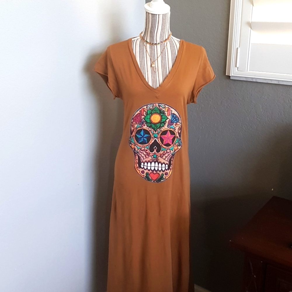 New Collection dia de los muertos sugar scull boho dress
